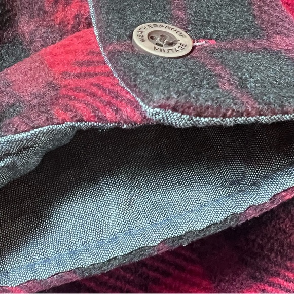 Weatherproof Red  Black Plaid Shirt Jacket Size XL NWT Sherpa lined Lumberjack - Picture 3 of 12